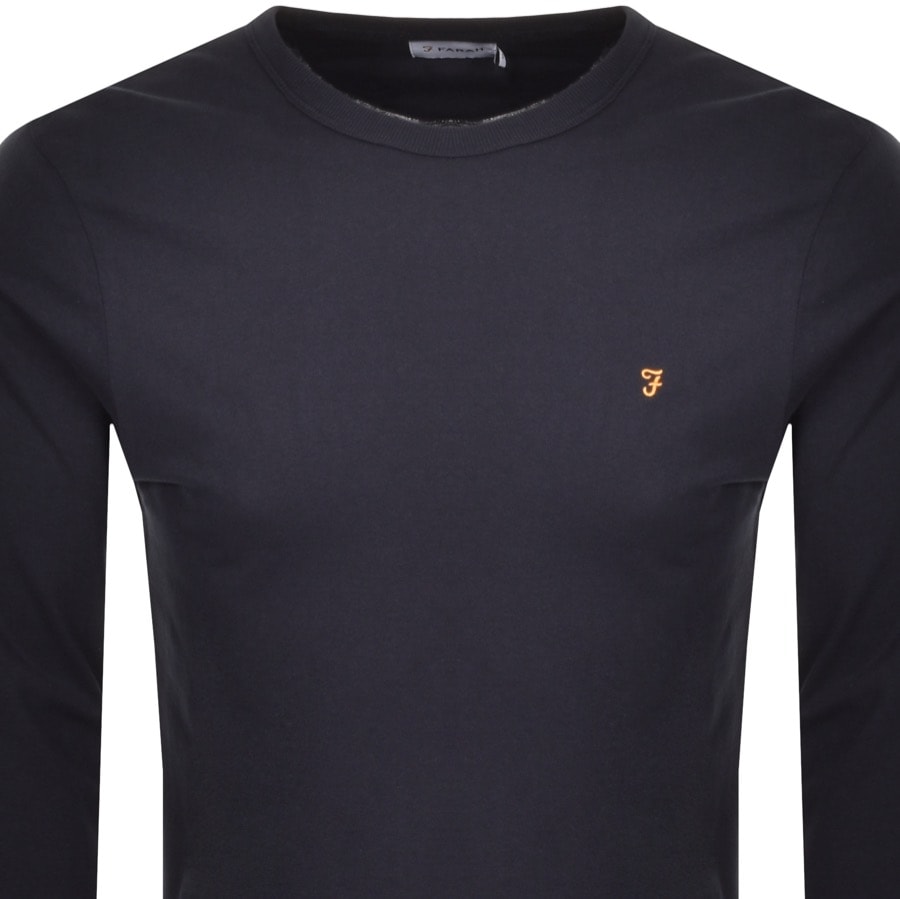 Alternative Image for ProductFarah Vintage Long Sleeved T Shirt Navy2